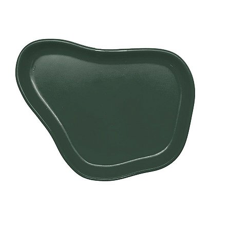 Bandeja Orgânica  - 13x10cm -  Verde Musgo - 1 unidade - Só Boleiras - Rizzo