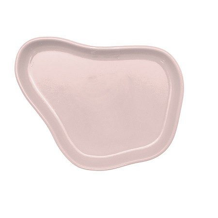 Bandeja Orgânica  - 13x10cm -  Rosa Claro - 1 unidade - Só Boleiras - Rizzo
