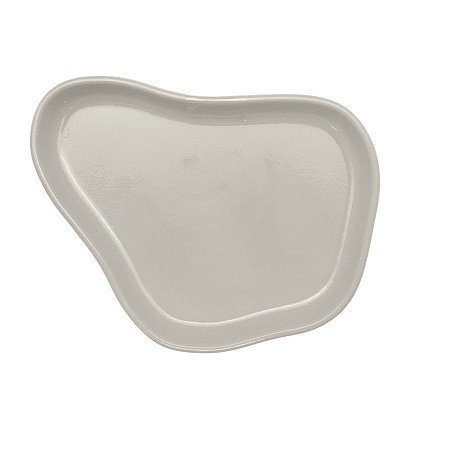 Bandeja Orgânica  - 13x10cm -  Branco - 1 unidade - Só Boleiras - Rizzo
