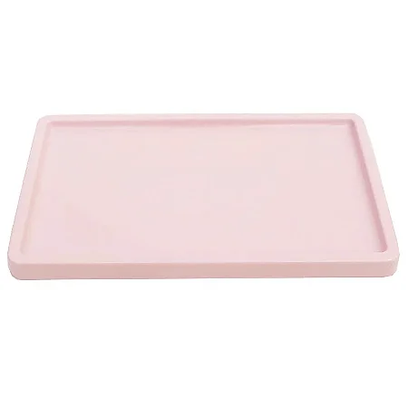 Bandeja Retangular 30x18cm Rosa Claro - 01 unidade - Só Boleiras - Rizzo Embalagens
