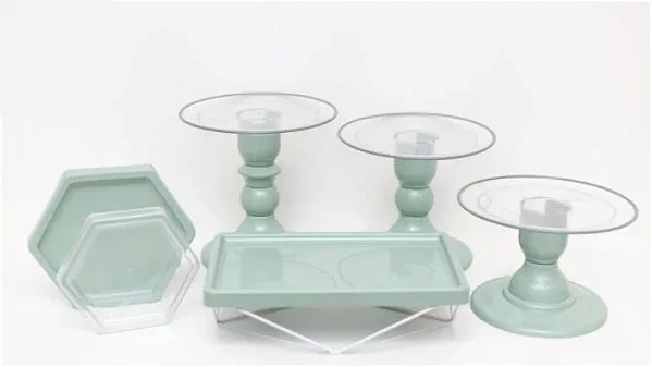Kit Comemore MAIS Clean - 29 Verde Menta - 01 Unidade - Só Boleiras - Rizzo Festas