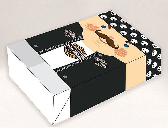 Caixa Divertida para 6 doces Pai Harley - Ref. 1038 - 10 unidades - Rizzo
