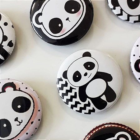 Bottom para Lembrancinha Festa Panda - 12 unidades - Rizzo