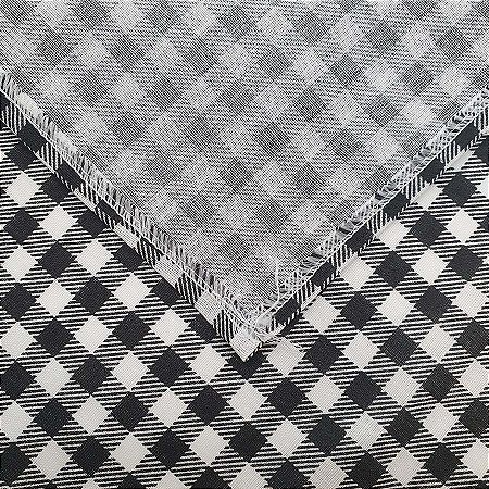 Guardanapo Chita Xadrez Preto - 40x40 Cm - 1 Unidade - Artesanal - Rizzo