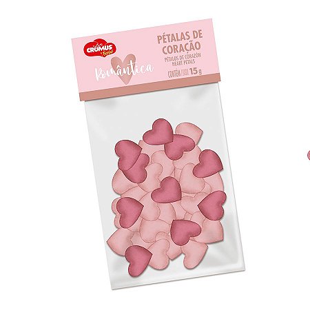 Confete de Pétalas de Coração Rose Gold em Papel de Seda 150 g - 1 unidade - Cromus - Rizzo