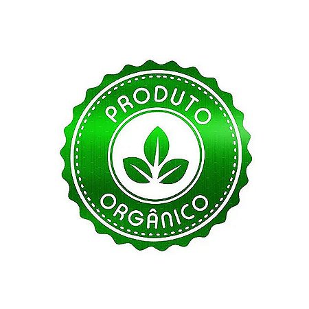 Adesivo "Produto Orgânico" - Ref.2032 - Hot Stamping - Verde Metálico - 50 unidades - Stickr - Rizzo