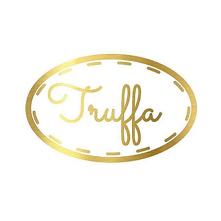 Adesivo "Truffa" - Ref.2011 - Hot Stamping - Dourado - 100 unidades - Stickr - Rizzo