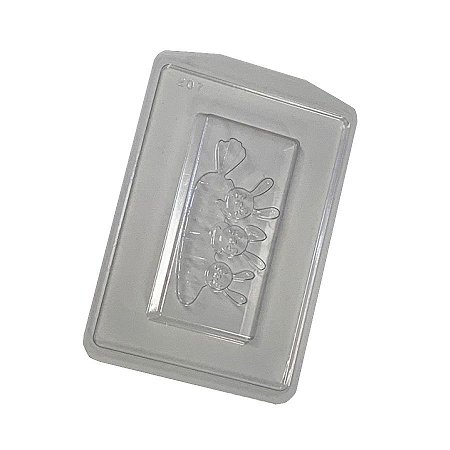 Forma para Chocolate Família Coelhos - FP207 - 1 unidade - Crystal - Rizzo