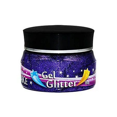 Gel Glitter Roxo Pote 150 g - 1 unidade - ColorMake -