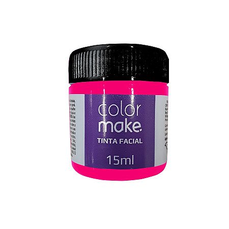 Tinta Facial Neon Líquida Pink 15 mL - 1 unidade - ColorMake - Rizzo
