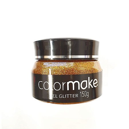 Gel Glitter Pote 150g Ouro - 1 unidade - ColorMake -