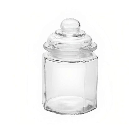 Pote de Vidro Hermético com Tampa 280 ml - 13x7,6cm  - 1 unidade - Rizzo