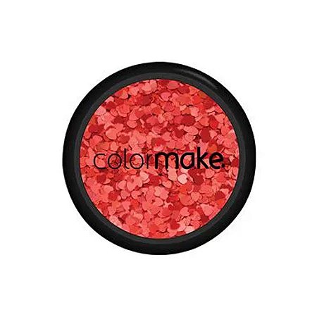 Glitter Shine Coracao Vermelho 2g - 1 unidade - ColorMake - Rizzo