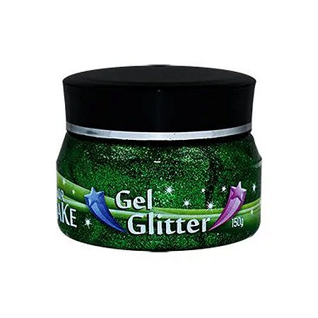 Gel Glitter Pote 150g Verde 150g - 1 unidade - ColorMake -