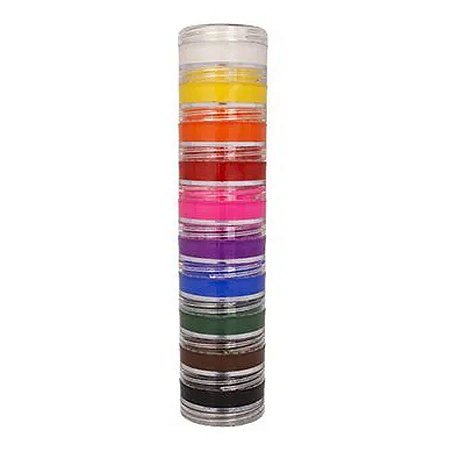 Tinta Facial Cremosa Kit 10 Cores 4g - 1 unidade - ColorMake - Rizzo