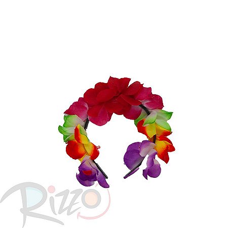 Tiara Havaiana - Flores Sortidas  - Mod:6906 - 01 unidade - Rizzo