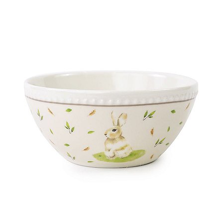 Bowl Collection Natural Páscoa -  Bege/Branco - 01 unidade - Cromus - Rizzo