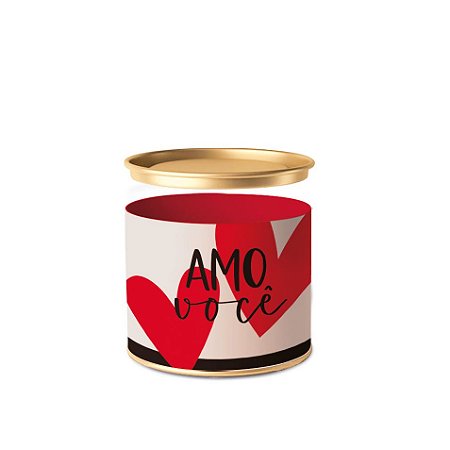 Lata para Bombons 7x10cm - Tanto Amor - 01 Unidade - Cromus Páscoa