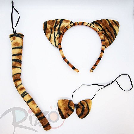 Kit Fantasia Carnaval  - Tigre - Mod:6261 - 01 unidade - Rizzo