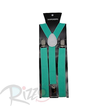 Adereço de Carnaval - Suspensório - Verde Água - Mod:6975 - 01 unidade - Rizzo