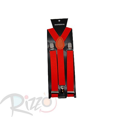 Adereço de Carnaval - Suspensório - Laranja Neon - Mod:6975 - 01 unidade - Rizzo