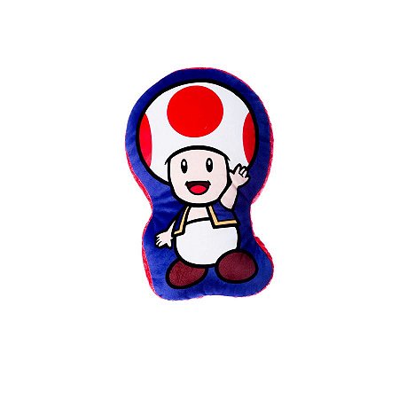 Almofada Toad 29cm - Mario - 1 unidade - Zona Criativa - Rizzo