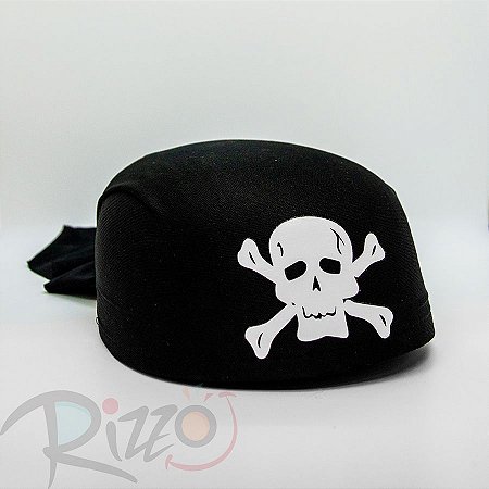 Chapéu Casco Pirata - Caveira Tradicional - Mod:6550 - 01 unidade - Rizzo