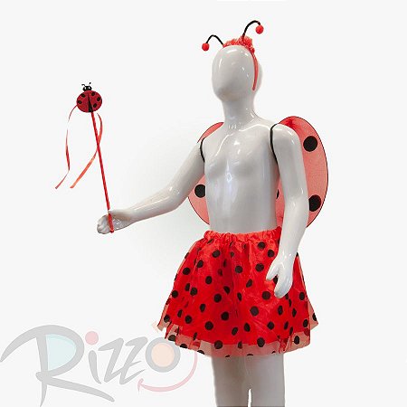 Kit Fantasia Carnaval - Joaninha - Mod:6246 - 01 unidade - Rizzo