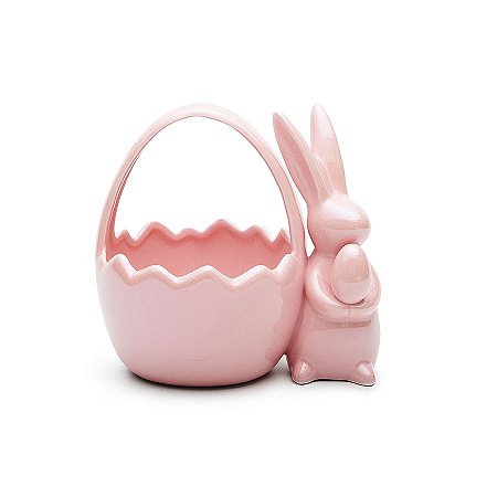Cachepot Coelho Rosa - 1 unidade - Cromus