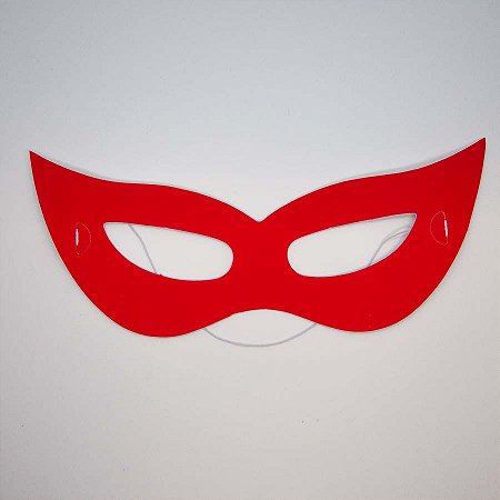 Máscara de Carnaval em Papel - Gatinho - Vermelho - Mod 6943 - 12 unidades - Rizzo