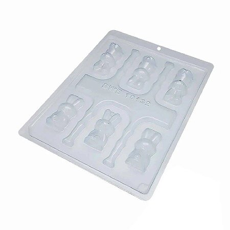 Forma Especial - Coelho Sentado Mini Ref 10132 - 01 Unidade - BWB