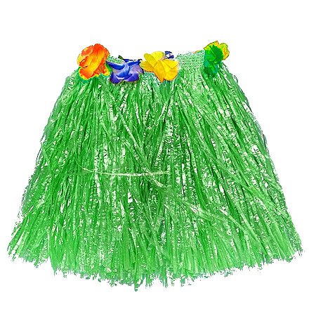 Saia Havaiana - Adereço de Carnaval  - Verde - 30cm -  ref:NYR 6950 - 01 unidade - Rizzo