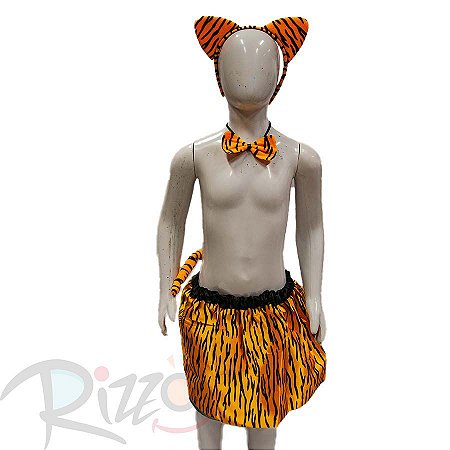 Kit Fantasia Carnaval - Tigresa mod 618 - 01 unidade - Rizzo