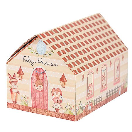 Caixa Casa Granville para Ovo de Colher de 150g a 250g Doce Aconchego - 3 unidades - Decora Festas Ltda - Rizzo