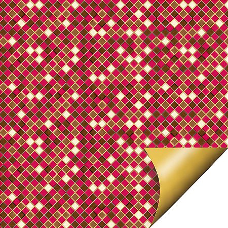 Folha para Ovos de Páscoa Double Face Crystal Vermelho 69x89cm - 05 unidades - Cromus - Rizzo