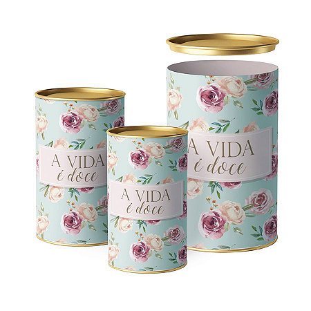 Lata para Ovo de Páscoa Serena - A Vida É Doce - 01 unidade - Cromus - Rizzo