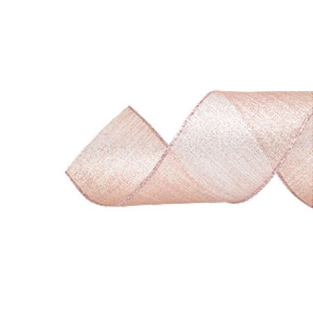 Fita Decorativa Natal Corrugada Rosa 3,8cmx9,14 - 1 Unidade - Cromus -