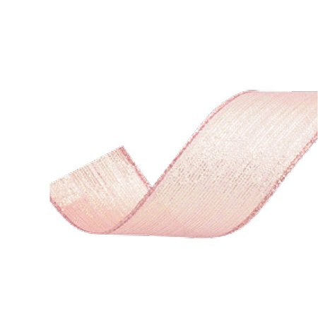 Fita Decorativa Natal Liza Rosa 3,8cmx9,14 - 1 Unidade - Cromus -