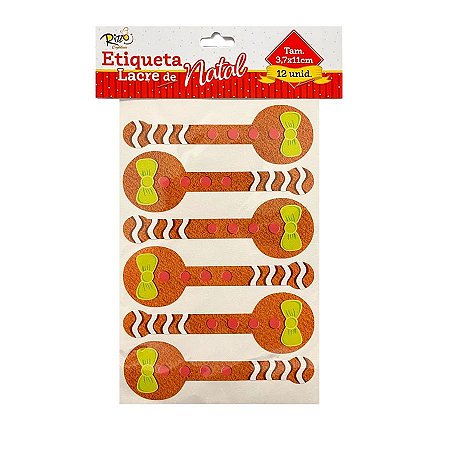 Etiqueta Lacre Natalina - Biscoito - 12 UN - Rizzo