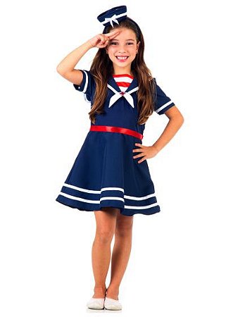 Fantasia Marinheira Kids G - 1 Unidade - Sula - Rizzo