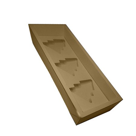 Caixa Base Árvore - Kraft - (30,5cm x10cm x3,7cm) - 5 unidades - Assk -