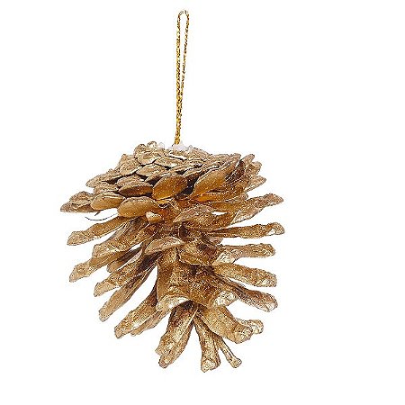 Enfeite para Pendurar Pinha de Natal 5cm - 24 unidades - Cromus Natal - Rizzo