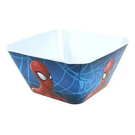 Tigela Quadrada Sem Borda Homem Aranha - 15cm - Marvel Original - 1 Un - Rizzo