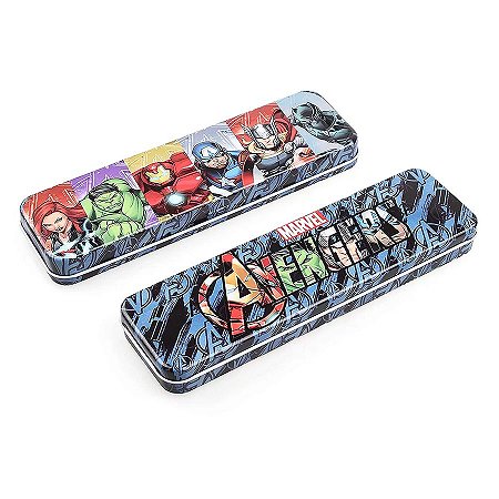 Estojo Metal Vingadores Avengers - Marvel Original - 1 Un - Rizzo