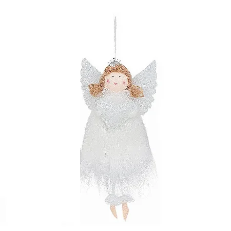 Enfeite para Pendurar Anjo Coração - 01 unidade - Cromus Natal - Rizzo