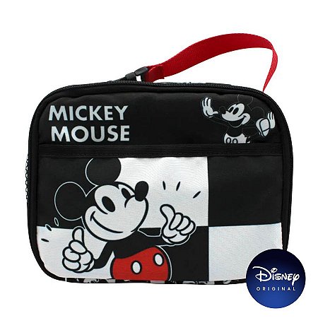 Lancheira Térmica Mickey Mouse Xadrez - Disney Original - Zona Criativa - 01 Un - Rizzo