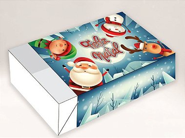Caixa Divertida Natal Selfie - Ref.731 - 6 doces - 10 unidades - Erika Melkot - Rizzo