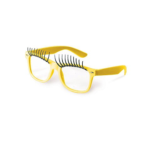 Óculos Amarelo c/ Cílios - 1 unidade - Cromus - Rizzo