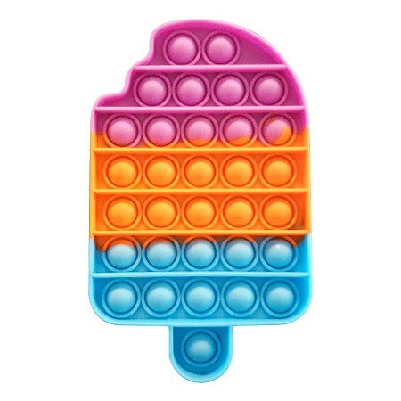 Brinquedo Pop It Fidget Toys Picolé Cores Sortidas - 01 Unidade - Rizzo