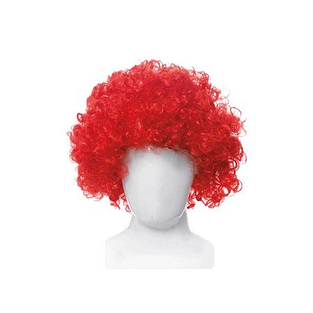 Fantasia Peruca Black Vermelha Festa Carnaval 01 Unidade Cromus Rizzo